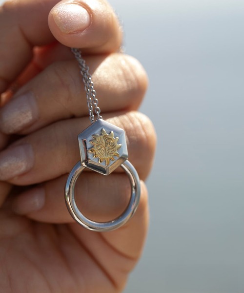 セール】hexagon GLASSES HOLDER necklace/【ハワイアンジュエリー