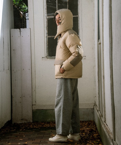 KWD（ケーダブルディー）の「【 KWD / ケーダブルディー 】BOX DOWN JACKET / ボックスダウンジャケット　ユニセックス　KWD-18JD　KFH（ダウンジャケット/コート・レディース・ホワイト/ベージュ/ブラック・FREE）」の4枚目の写真