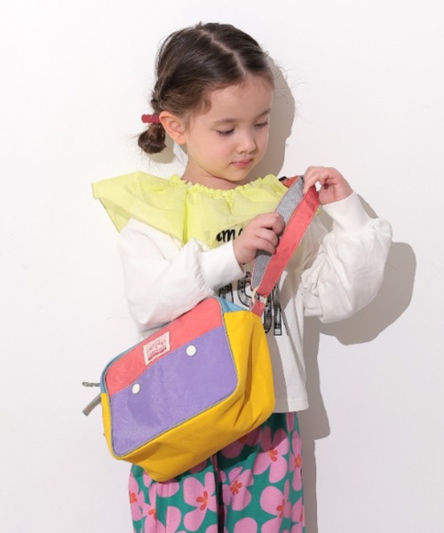 Ocean&Ground（オーシャン&グラウンド）の「ｼｮﾙﾀﾞｰBAG MULTI（ショルダーバッグ・キッズ・ライトパープル/ベージュ/ブルー/ライトグレー/ライトピンク/ライトブルー/エメラルド・FREE）」の7枚目の写真