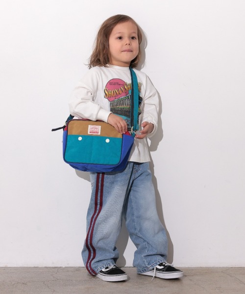 Ocean&Ground（オーシャン&グラウンド）の「ｼｮﾙﾀﾞｰBAG MULTI（ショルダーバッグ・キッズ・ライトパープル/ベージュ/ブルー/ライトグレー/ライトピンク/ライトブルー/エメラルド・FREE）」の9枚目の写真