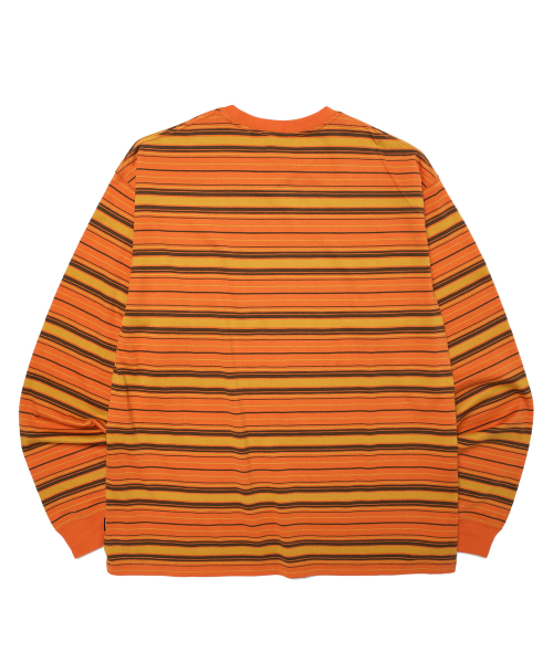 WKNDRS（ウィーキャンドース）の「STRIPED LS T-SHIRT (ORANGE)（Tシャツ/カットソー・レディース・その他・MEDIUM/LARGE/X-LARGE/SMALL）」の2枚目の写真