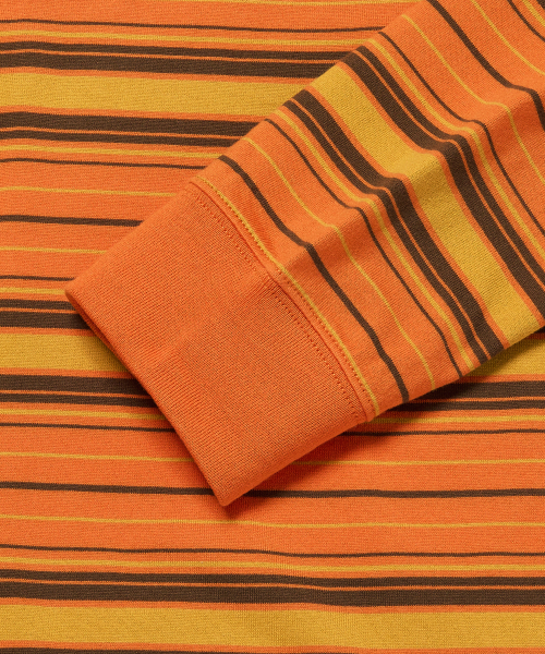 WKNDRS（ウィーキャンドース）の「STRIPED LS T-SHIRT (ORANGE)（Tシャツ/カットソー・レディース・その他・MEDIUM/LARGE/X-LARGE/SMALL）」の4枚目の写真