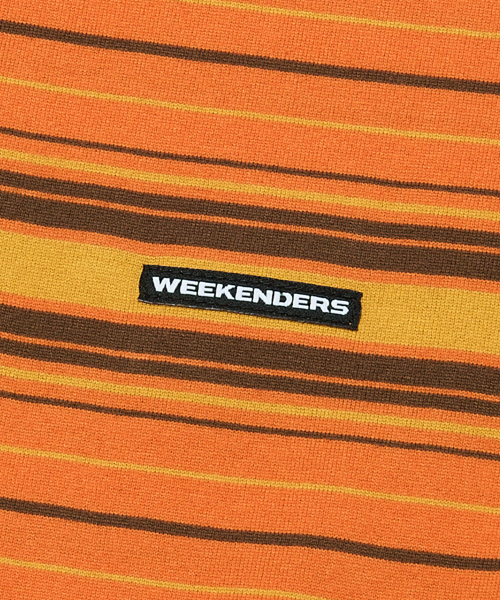 WKNDRS（ウィーキャンドース）の「STRIPED LS T-SHIRT (ORANGE)（Tシャツ/カットソー・レディース・その他・MEDIUM/LARGE/X-LARGE/SMALL）」の5枚目の写真