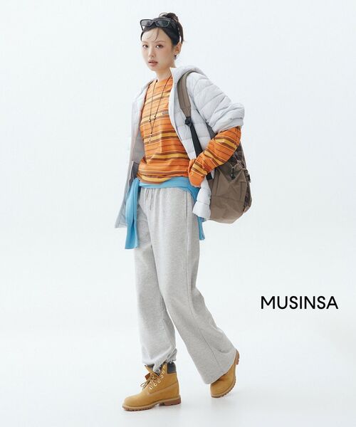 WKNDRS（ウィーキャンドース）の「STRIPED LS T-SHIRT (ORANGE)（Tシャツ/カットソー・レディース・その他・MEDIUM/LARGE/X-LARGE/SMALL）」の9枚目の写真