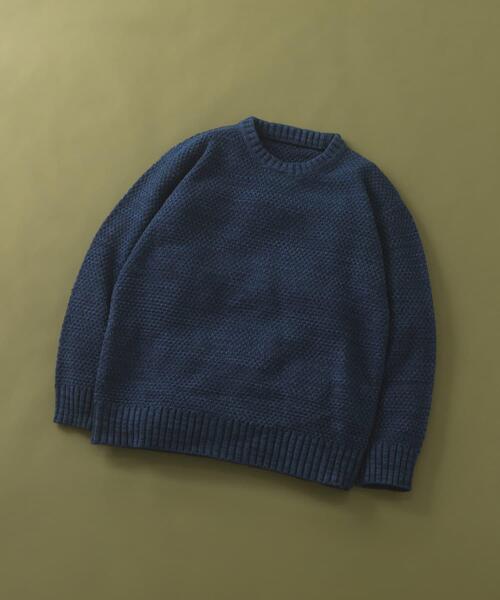 ITEMS URBANRESEARCH（アイテムズ アーバンリサーチ）の「マシンウォッシャブル クルーネックカノコニット（ニット/セーター・メンズ・ブラック/グレー/ブラウン/オレンジ/ブルー系その他・MEDIUM/LARGE）」の14枚目の写真