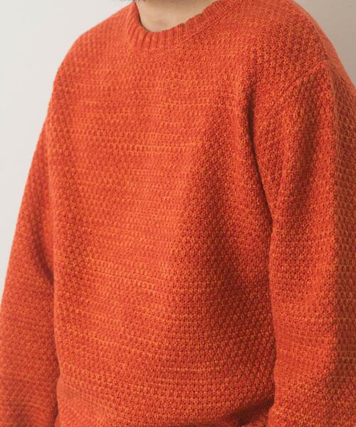 ITEMS URBANRESEARCH（アイテムズ アーバンリサーチ）の「マシンウォッシャブル クルーネックカノコニット（ニット/セーター・メンズ・ブラック/グレー/ブラウン/オレンジ/ブルー系その他・MEDIUM/LARGE）」の20枚目の写真