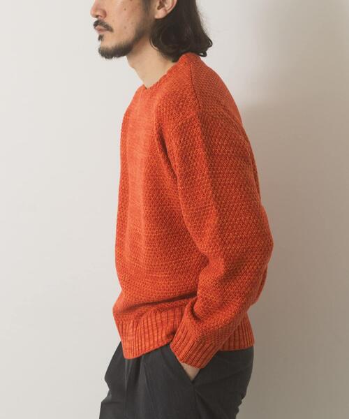 ITEMS URBANRESEARCH(アイテムズ アーバンリサーチ)の「マシンウォッシャブル クルーネックカノコニット(ニット/セーター・メンズ・ブラック/グレー/ブラウン/オレンジ/ブルー系その他・MEDIUM/LARGE)」の12枚目の写真