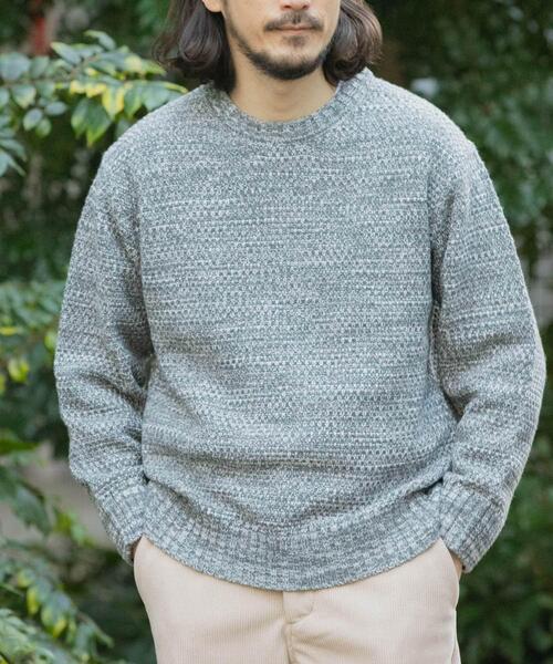 ITEMS URBANRESEARCH(アイテムズ アーバンリサーチ)の「マシンウォッシャブル クルーネックカノコニット(ニット/セーター・メンズ・ブラック/グレー/ブラウン/オレンジ/ブルー系その他・MEDIUM/LARGE)」の19枚目の写真