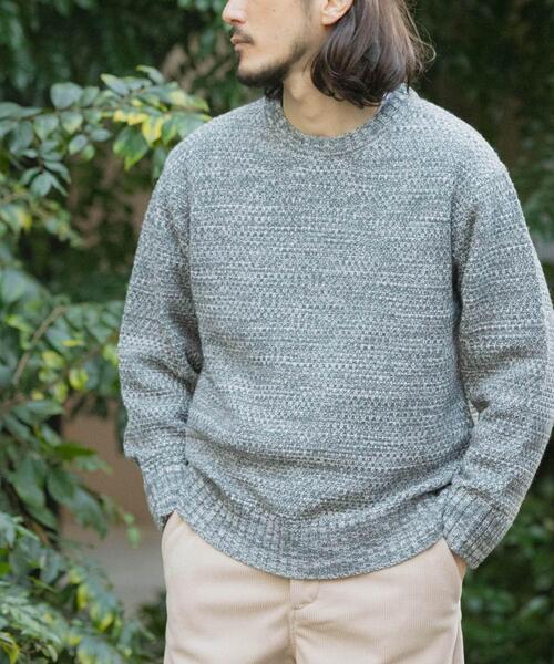 ITEMS URBANRESEARCH(アイテムズ アーバンリサーチ)の「マシンウォッシャブル クルーネックカノコニット(ニット/セーター・メンズ・ブラック/グレー/ブラウン/オレンジ/ブルー系その他・MEDIUM/LARGE)」の20枚目の写真