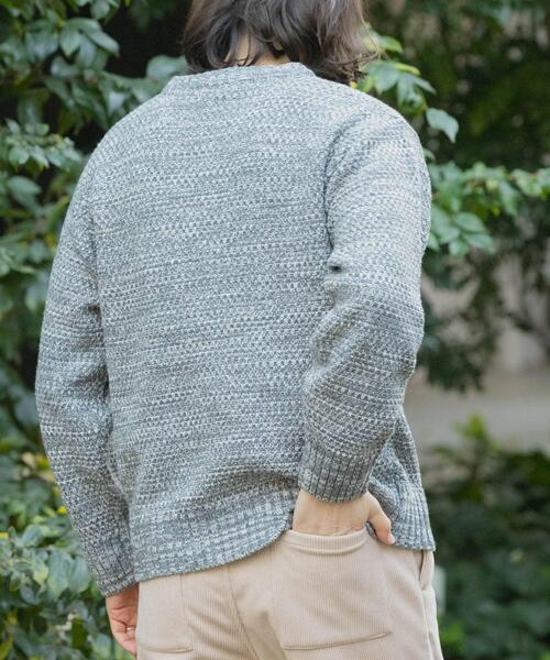 ITEMS URBANRESEARCH(アイテムズ アーバンリサーチ)の「マシンウォッシャブル クルーネックカノコニット(ニット/セーター・メンズ・ブラック/グレー/ブラウン/オレンジ/ブルー系その他・MEDIUM/LARGE)」の21枚目の写真
