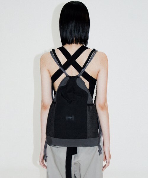 FLAREUP(フレアアップ)の「Wave Handmade Gym Sack - Black (FL-724)(バックパック/リュック・レディース・ブラック・FREE)」の5枚目の写真