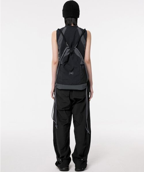 FLAREUP(フレアアップ)の「Wave Handmade Gym Sack - Black (FL-724)(バックパック/リュック・レディース・ブラック・FREE)」の6枚目の写真