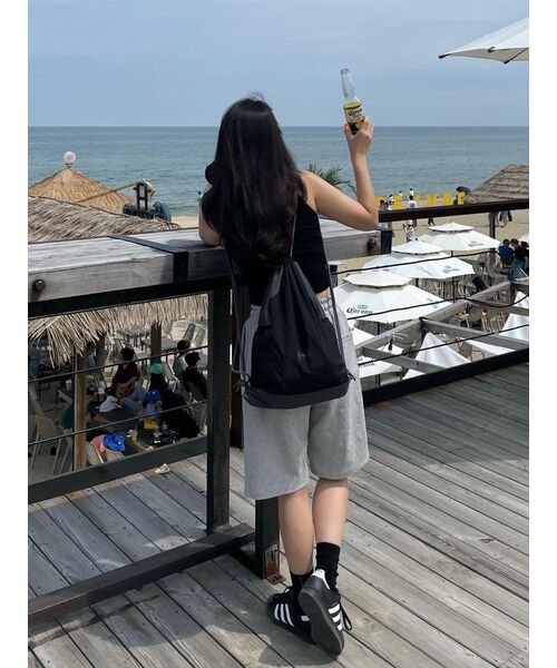 FLAREUP(フレアアップ)の「Wave Handmade Gym Sack - Black (FL-724)(バックパック/リュック・レディース・ブラック・FREE)」の20枚目の写真