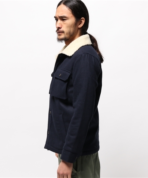 URBAN RESEARCH（アーバンリサーチ）の「UR メルトンボアジャケット（その他アウター・メンズ・ネイビー/ブラック/グレー・MEDIUM/LARGE/SMALL）」の17枚目の写真