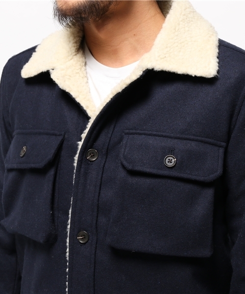 URBAN RESEARCH（アーバンリサーチ）の「UR メルトンボアジャケット（その他アウター・メンズ・ネイビー/ブラック/グレー・MEDIUM/LARGE/SMALL）」の12枚目の写真