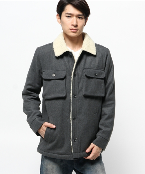 URBAN RESEARCH（アーバンリサーチ）の「UR メルトンボアジャケット（その他アウター・メンズ・ネイビー/ブラック/グレー・MEDIUM/LARGE/SMALL）」の7枚目の写真