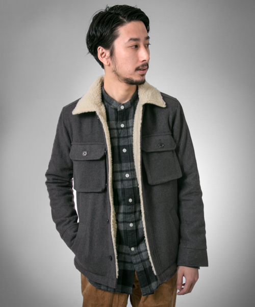 URBAN RESEARCH（アーバンリサーチ）の「UR メルトンボアジャケット（その他アウター・メンズ・ネイビー/ブラック/グレー・MEDIUM/LARGE/SMALL）」の19枚目の写真