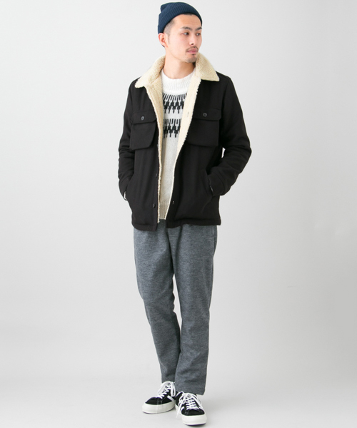 URBAN RESEARCH（アーバンリサーチ）の「UR メルトンボアジャケット（その他アウター・メンズ・ネイビー/ブラック/グレー・MEDIUM/LARGE/SMALL）」の21枚目の写真