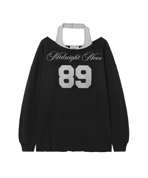 Midnight Move（ミッドナイトムーブ）の「f set 89 t (black)（Tシャツ/カットソー・レディース・その他・FREE）」の2枚目の写真