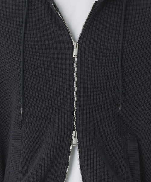 MUSINSA STANDARD（ムシンサスタンダード）の「リブニットフードパーカー [アイアングレー]（ニット/セーター・メンズ・その他・XX-LARGE/LARGE/MEDIUM/X-LARGE/SMALL）」の5枚目の写真