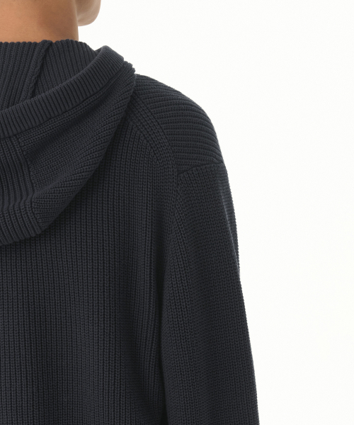 MUSINSA STANDARD（ムシンサスタンダード）の「リブニットフードパーカー [アイアングレー]（ニット/セーター・メンズ・その他・XX-LARGE/LARGE/MEDIUM/X-LARGE/SMALL）」の6枚目の写真