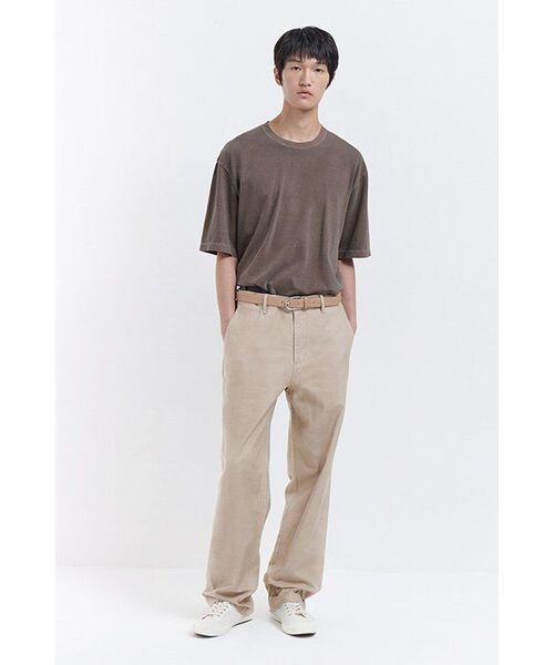 MUSINSA STANDARD（ムシンサスタンダード）の「ピグメントリラックスクルーネックTシャツ[ブラウン]（Tシャツ/カットソー・メンズ・その他・XXX-LARGE/SMALL/MEDIUM/LARGE/X-LARGE/XX-LARGE）」の10枚目の写真