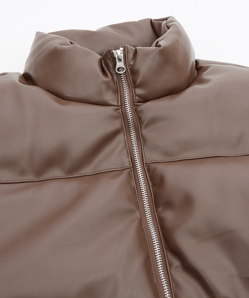improves(インプローブス)の「ヴィンテージ PU パフジャケット(ブルゾン・メンズ・ブラウン/ブラック・LARGE/MEDIUM)」の14枚目の写真