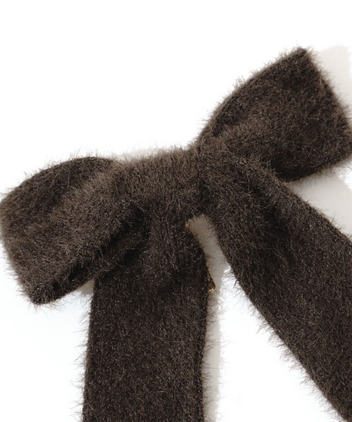 flower（フラワー）の「フラッフィーリボンピン（ヘアピン・レディース・ブラウン/ベージュ/ブラック・FREE）」の4枚目の写真