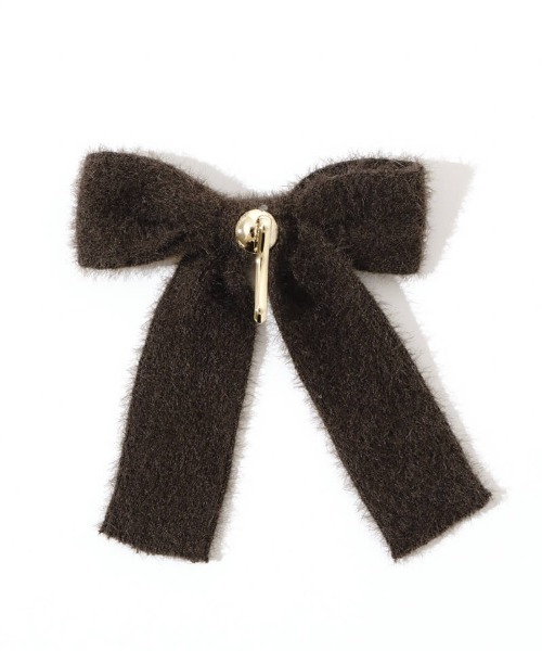 flower（フラワー）の「フラッフィーリボンピン（ヘアピン・レディース・ブラウン/ベージュ/ブラック・FREE）」の6枚目の写真