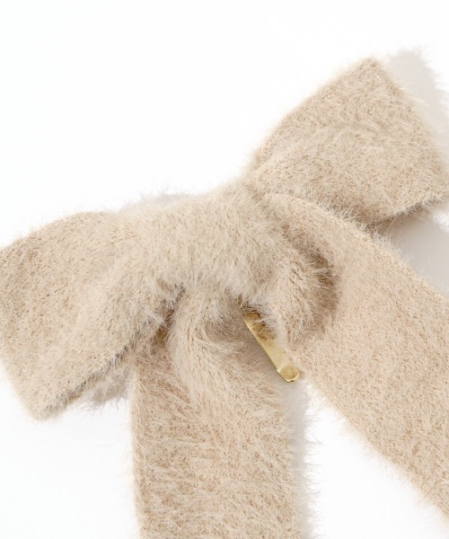 flower（フラワー）の「フラッフィーリボンピン（ヘアピン・レディース・ブラウン/ベージュ/ブラック・FREE）」の8枚目の写真