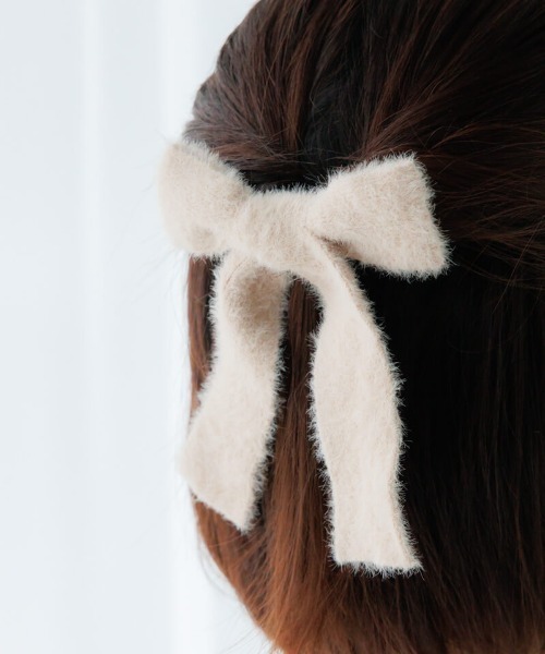 flower（フラワー）の「フラッフィーリボンピン（ヘアピン・レディース・ブラウン/ベージュ/ブラック・FREE）」の13枚目の写真