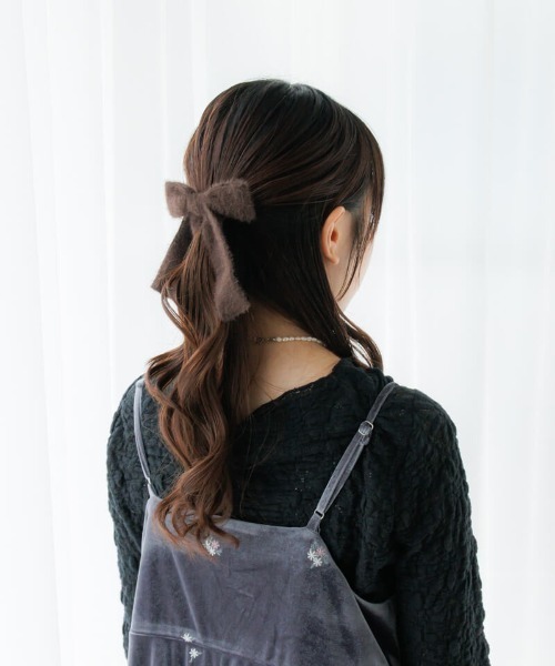 flower（フラワー）の「フラッフィーリボンピン（ヘアピン・レディース・ブラウン/ベージュ/ブラック・FREE）」の14枚目の写真