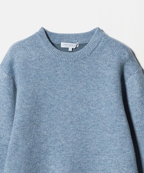 A DAY IN THE LIFE UNITED ARROWS(アデイインザライフユナイテッドアローズ)の「ダブル フェイス メランジ クルーネックニット-ウォッシャブル-<A DAY IN THE LIFE>(ニット/セーター・メンズ・ロイヤルブルー/ダークグレー/ライトグレー/ライトブルー・S/L/M)」の6枚目の写真