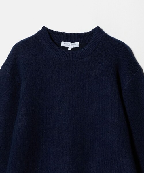A DAY IN THE LIFE UNITED ARROWS(アデイインザライフユナイテッドアローズ)の「ダブル フェイス メランジ クルーネックニット-ウォッシャブル-<A DAY IN THE LIFE>(ニット/セーター・メンズ・ロイヤルブルー/ダークグレー/ライトグレー/ライトブルー・S/L/M)」の10枚目の写真