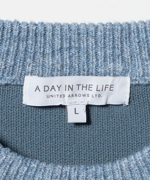 A DAY IN THE LIFE UNITED ARROWS(アデイインザライフユナイテッドアローズ)の「ダブル フェイス メランジ クルーネックニット-ウォッシャブル-<A DAY IN THE LIFE>(ニット/セーター・メンズ・ロイヤルブルー/ダークグレー/ライトグレー/ライトブルー・S/L/M)」の18枚目の写真