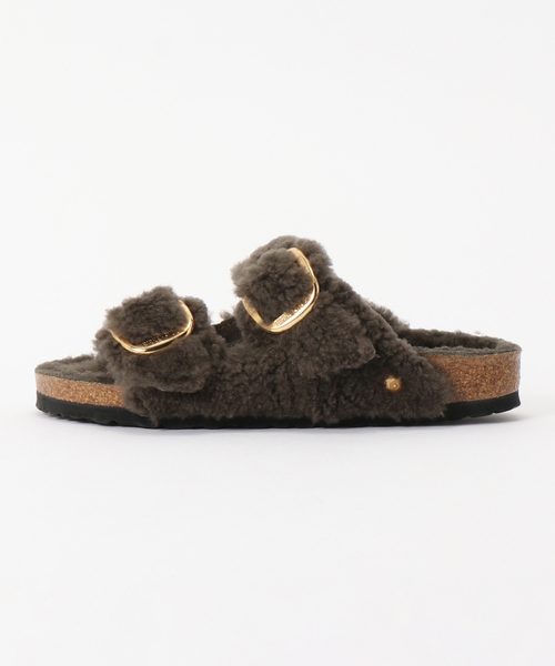 BIRKENSTOCK(ビルケンシュトック)の「BIRKENSTOCK/ビルケンシュトック ARIZONA BB TEDDY(サンダル・レディース・チャコールグレー・23cm/24cm/24.5cm/25cm)」の2枚目の写真