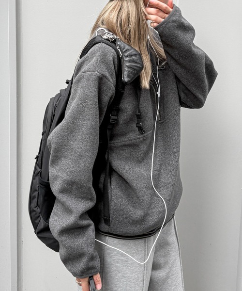 feepur（フェピュール）の「ハーフジップフリース（その他トップス・レディース・チャコールグレー/ブラウン・MEDIUM）」の19枚目の写真