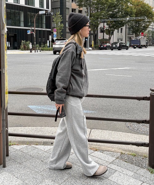 feepur（フェピュール）の「ハーフジップフリース（その他トップス・レディース・チャコールグレー/ブラウン・MEDIUM）」の12枚目の写真