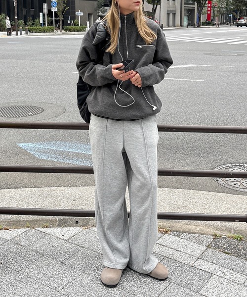 feepur（フェピュール）の「ハーフジップフリース（その他トップス・レディース・チャコールグレー/ブラウン・MEDIUM）」の5枚目の写真