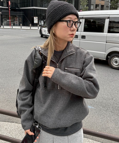 ぷーぷー ミリタリープルーフオーバーサイズブラウス | LE PHIL（ル フィル