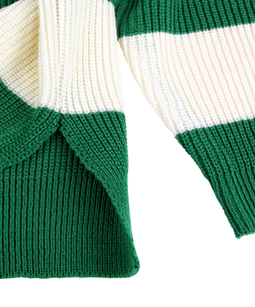 NODU（ノードユー）の「ボールドラグビーアランニット[グリーン]（ニット/セーター・レディース・その他・LARGE/MEDIUM）」の14枚目の写真