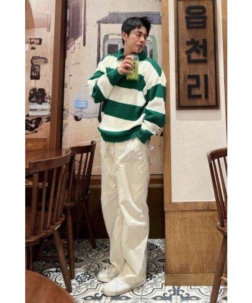 NODU（ノードユー）の「ボールドラグビーアランニット[グリーン]（ニット/セーター・レディース・その他・LARGE/MEDIUM）」の13枚目の写真