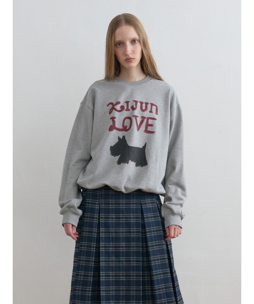 Love Sweatshirt Melange Grey（スウェット）｜Kijun（キジュン）の