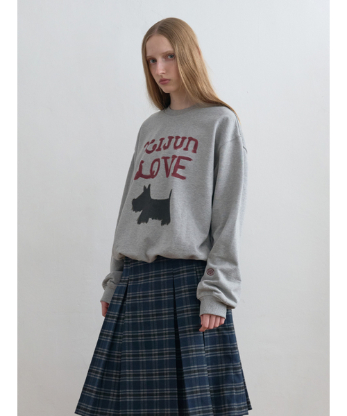 Kijun(キジュン)の「Love Sweatshirt Melange Grey(スウェット・レディース・その他・SMALL/MEDIUM)」の2枚目の写真