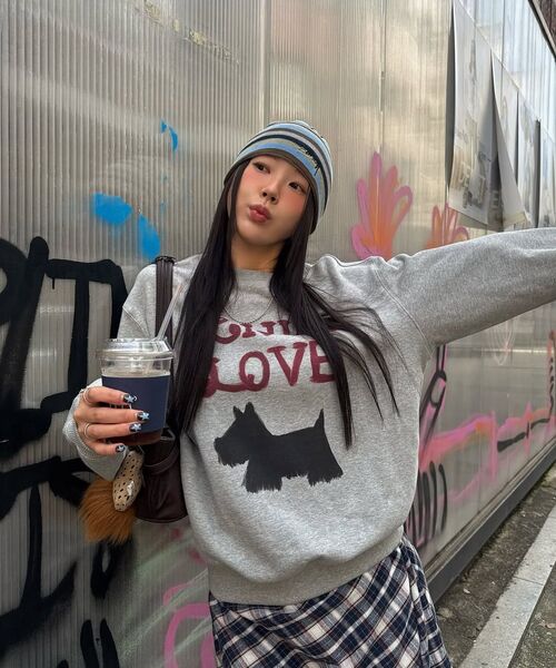 Kijun(キジュン)の「Love Sweatshirt Melange Grey(スウェット・レディース・その他・SMALL/MEDIUM)」の7枚目の写真