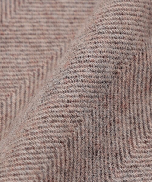 SHIPS: カシミヤ ヘリンボーン リバーシブル マフラー（マフラー