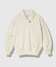 Good On/グッドオン　SUPER FLEECE 1BUTTON SHAWL COLLER SWEAT