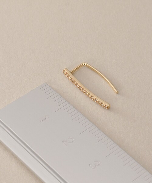 COCOSHNIK ココシュニック フックピアス K10 ゴールド 両耳 保証書 COCOSHNIK ココシュニック フックピアス K10 ゴールド 両耳 保証書