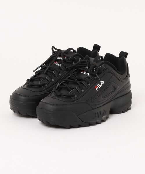 FILA(フィラ)の「FILA/フィラ レディース メンズ スニーカー ディスラプター2 F0540 厚底(スニーカー・メンズ・ブラック/ホワイト×ネイビー・24.0cm/26.0cm/23.5cm/23.0cm/27.0cm)」の2枚目の写真
