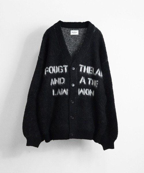 UNISEX】LOGO JQ CARDIGAN/ロゴジャガードカーディガン（カーディガン